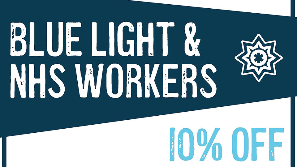 10% off at China Blue for Blue light and NHS workers