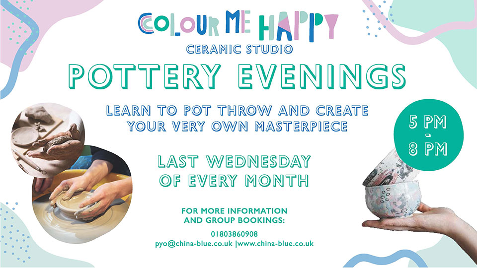 Evening Pottery Workshops at China Blue