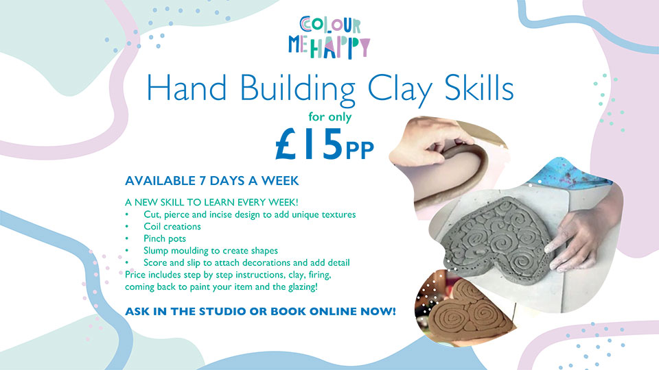 Hand Building Clay Skills at China Blue